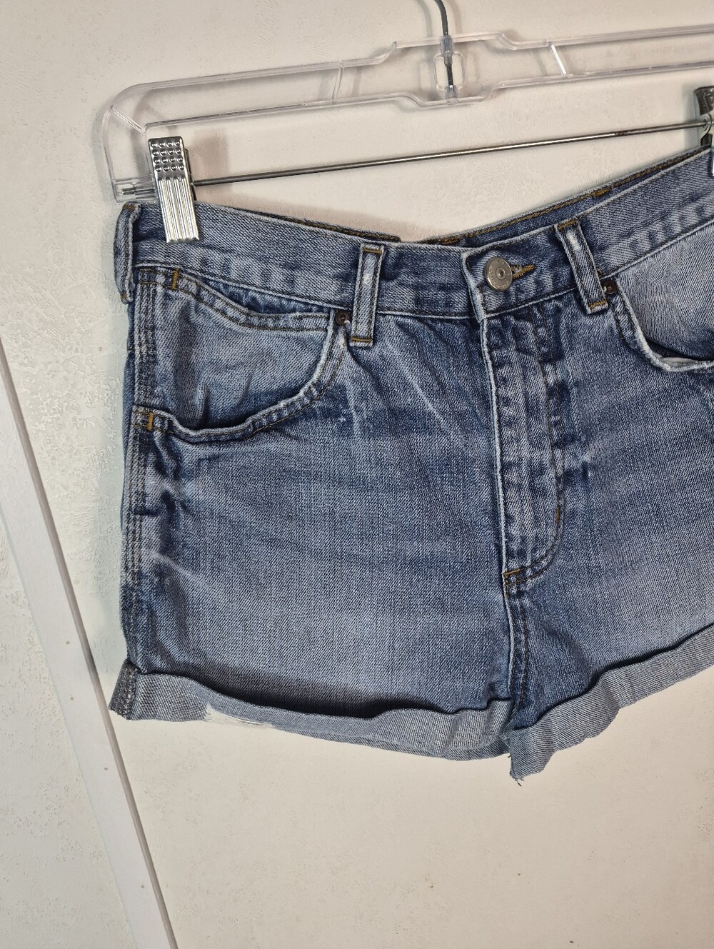Topshop Moto Rosa Jean Shorts Blue Size 6 - Picture 2 of 11